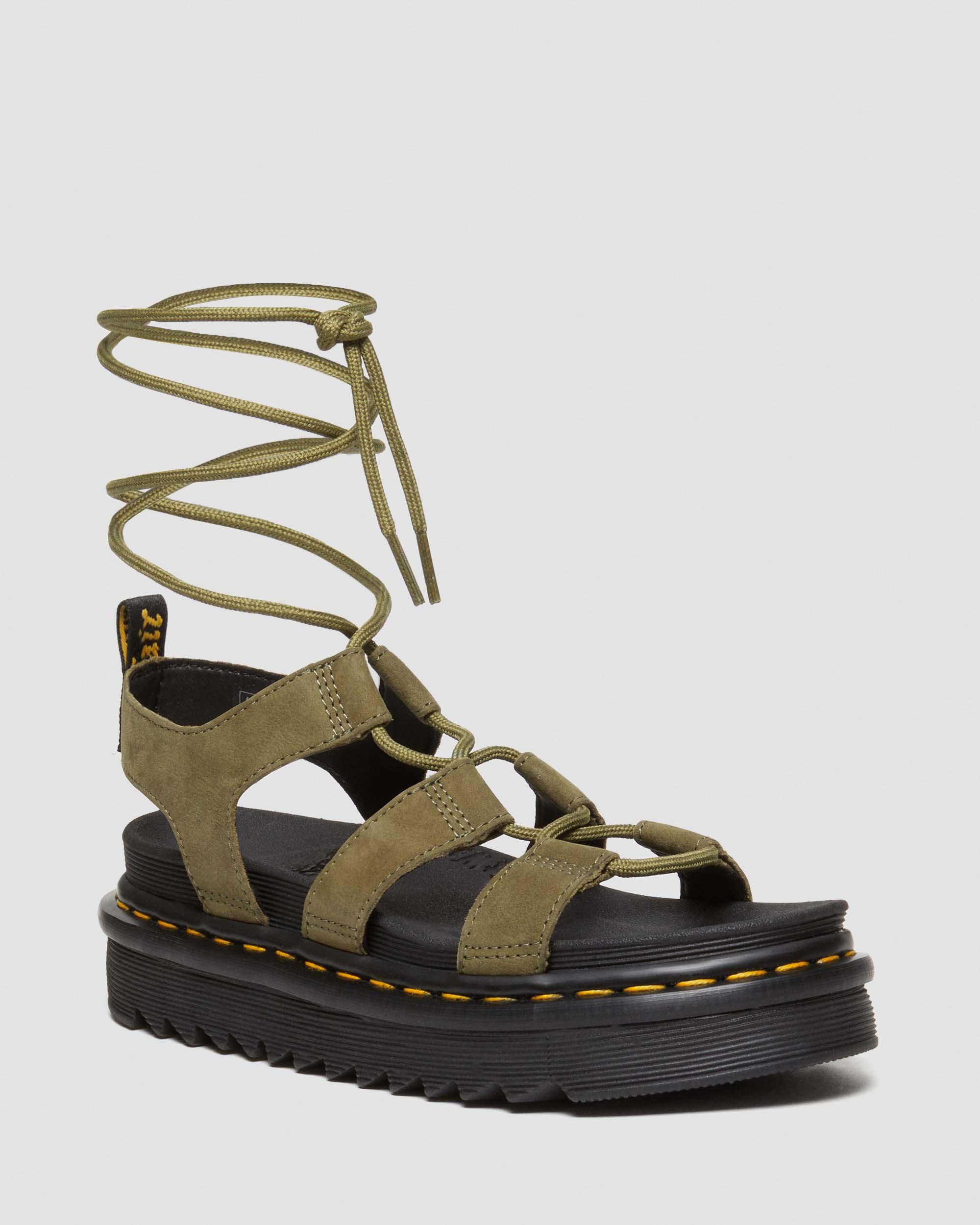 Nartilla Tumbled Nubuck Leder Gladiatorsandalen