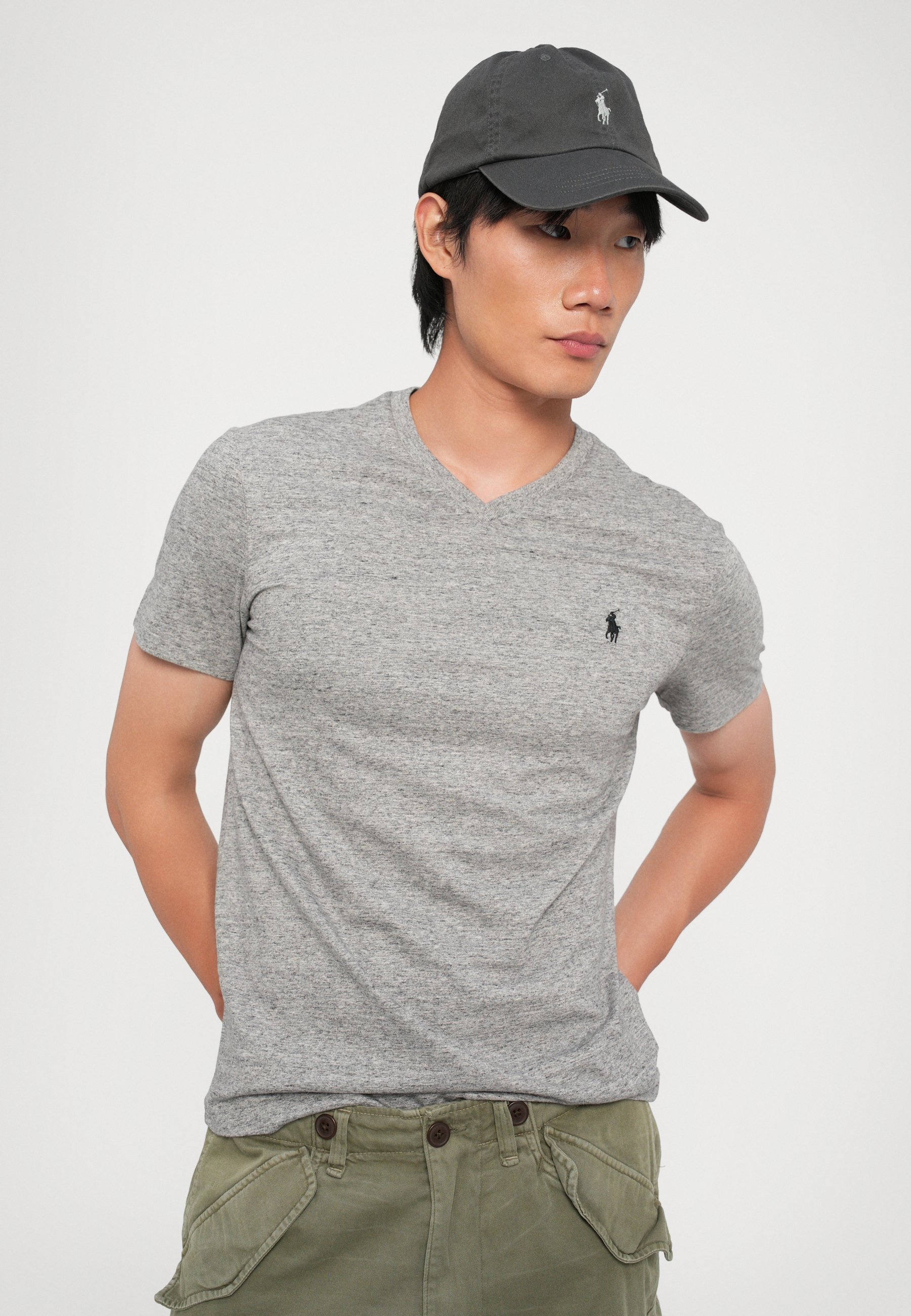 Polo Ralph Lauren T-shirt met korte mouwen - Basic T-shirt - donker vintage gemêleerd
