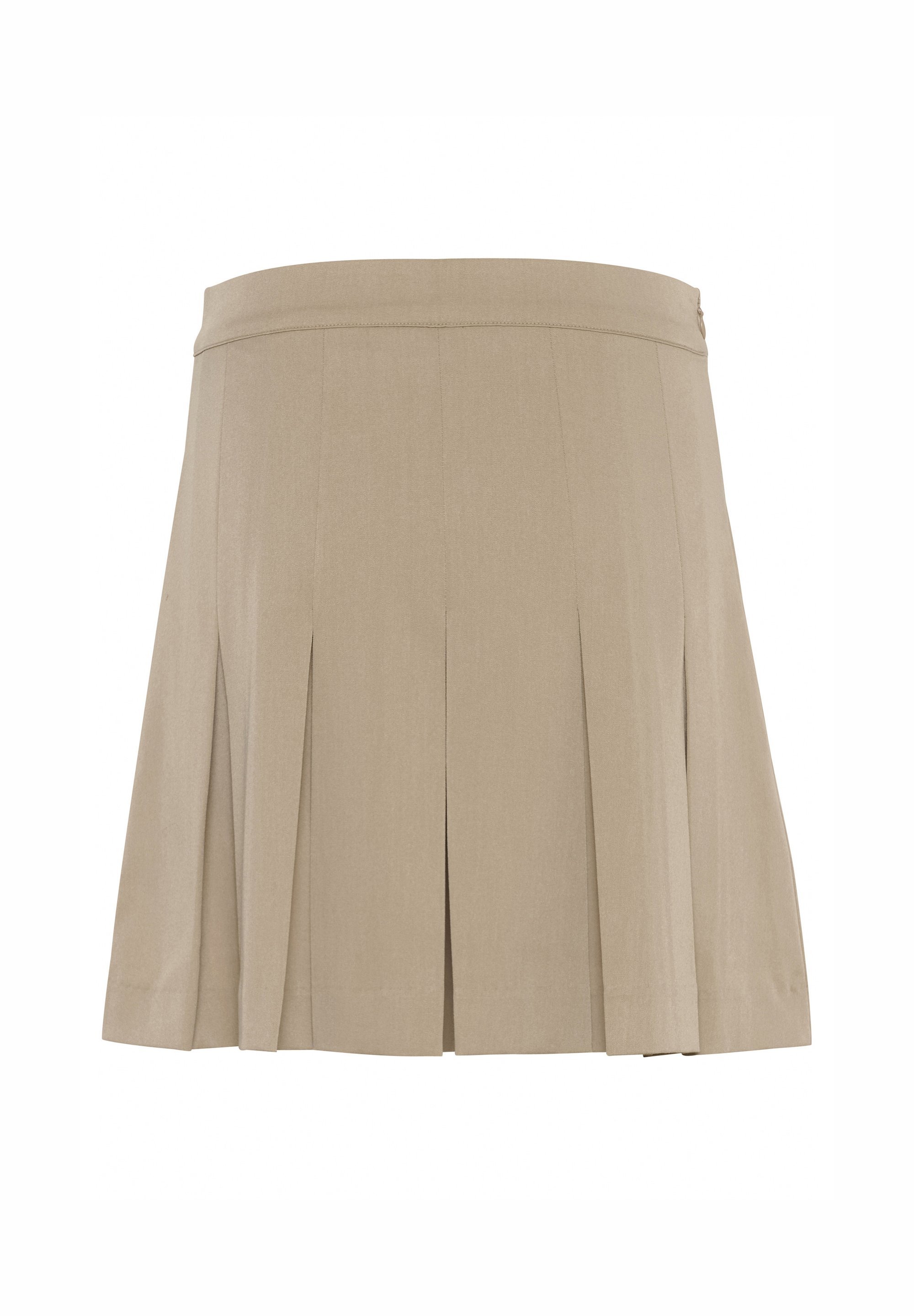 Geplooide rok van Saint Tropez - hertenleer