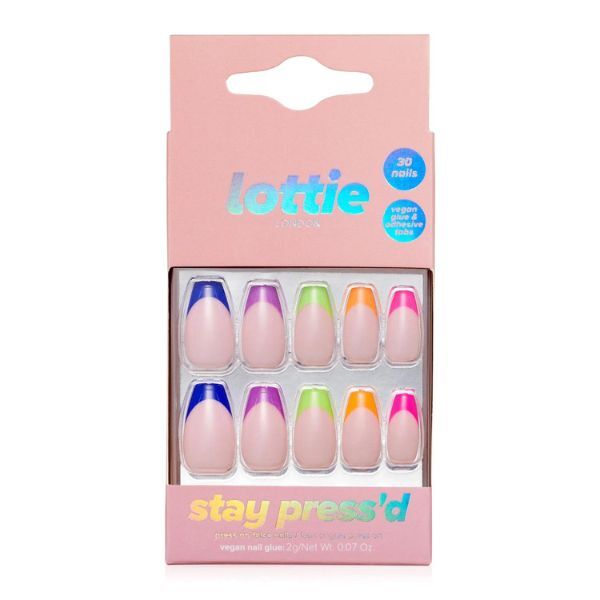 Lottie London Stay Press'D sulle unghie - Vibes Neon