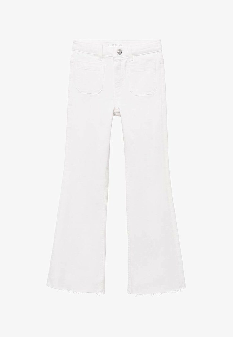 Mango Kids Flared Jeans - white