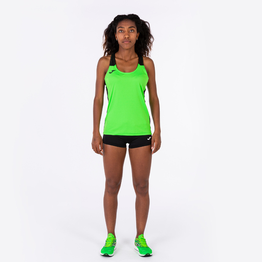 Joma Record II Grüne Fluor Schwarze T-Shirts