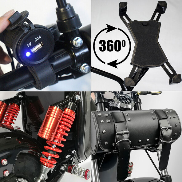 E-Chopper 45, συμπεριλαμβανομένων δύο μπαταριών