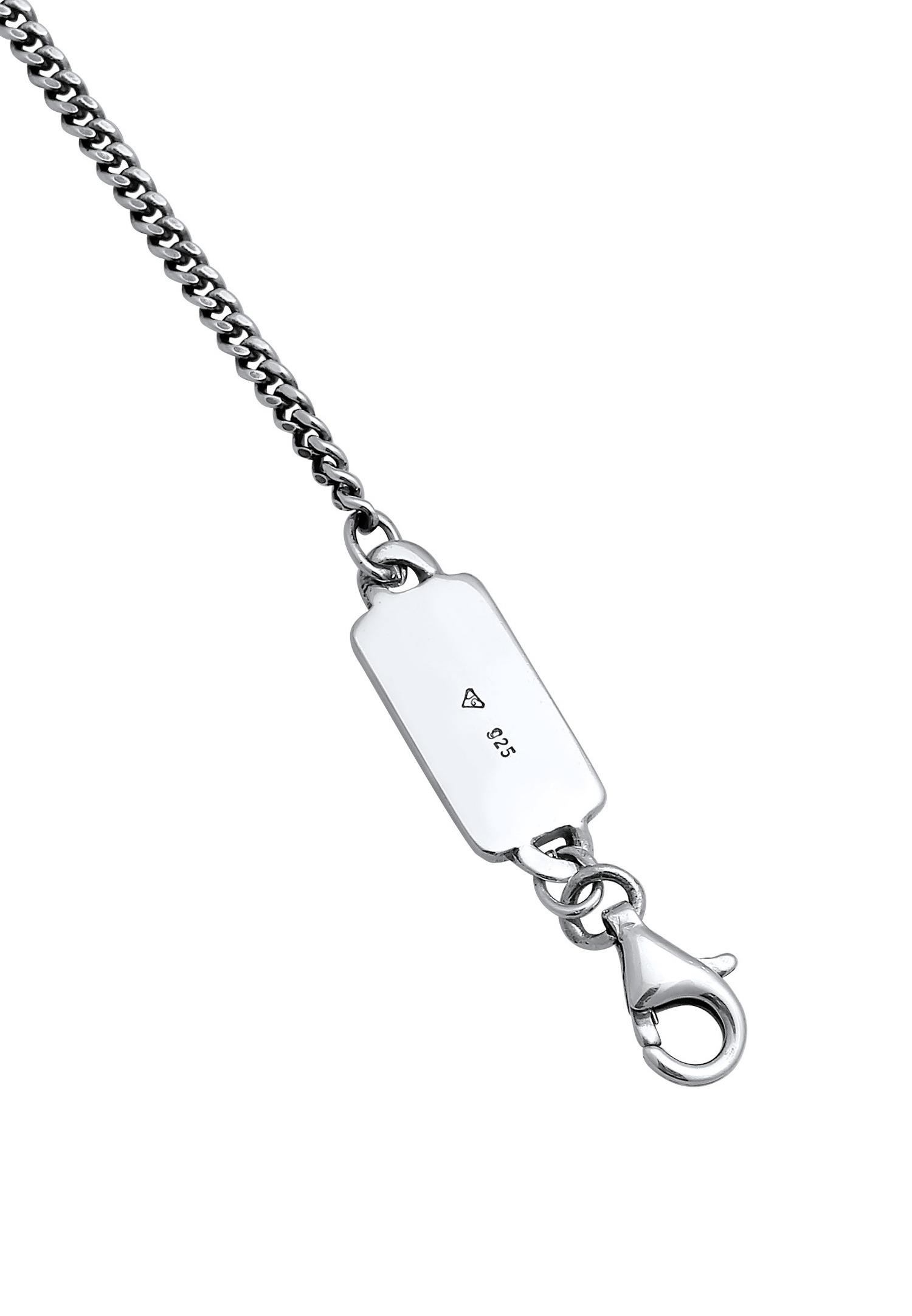 KUZZOI Pendentif Dent d'Homme en Ormeau avec Perles de Coquillage en Argent Sterling 925