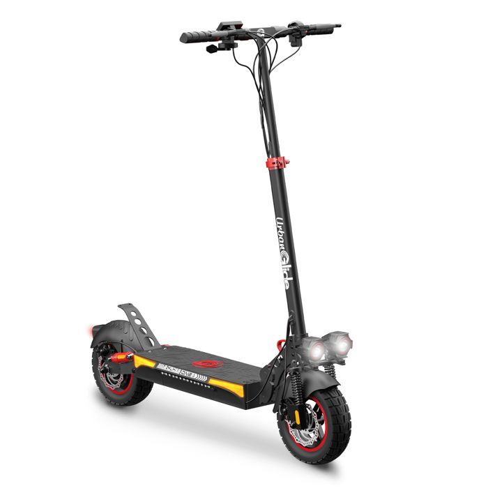 UrbanGlide eCross One Red – Foldable electric scooter, 25 km/h top speed, 50 km range, and 10