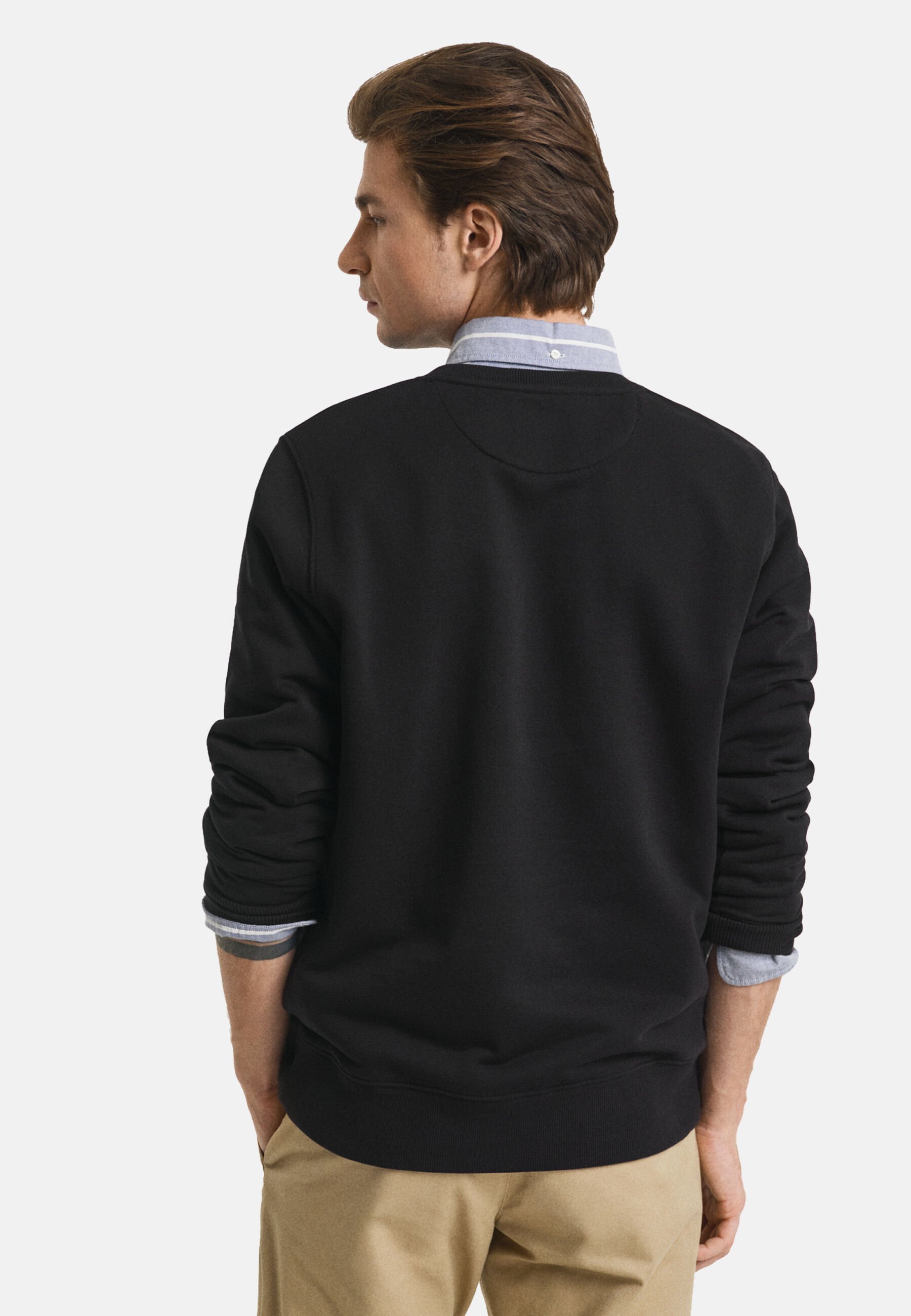 GANT SHIELD C-NECK - Sweatshirt - zwart