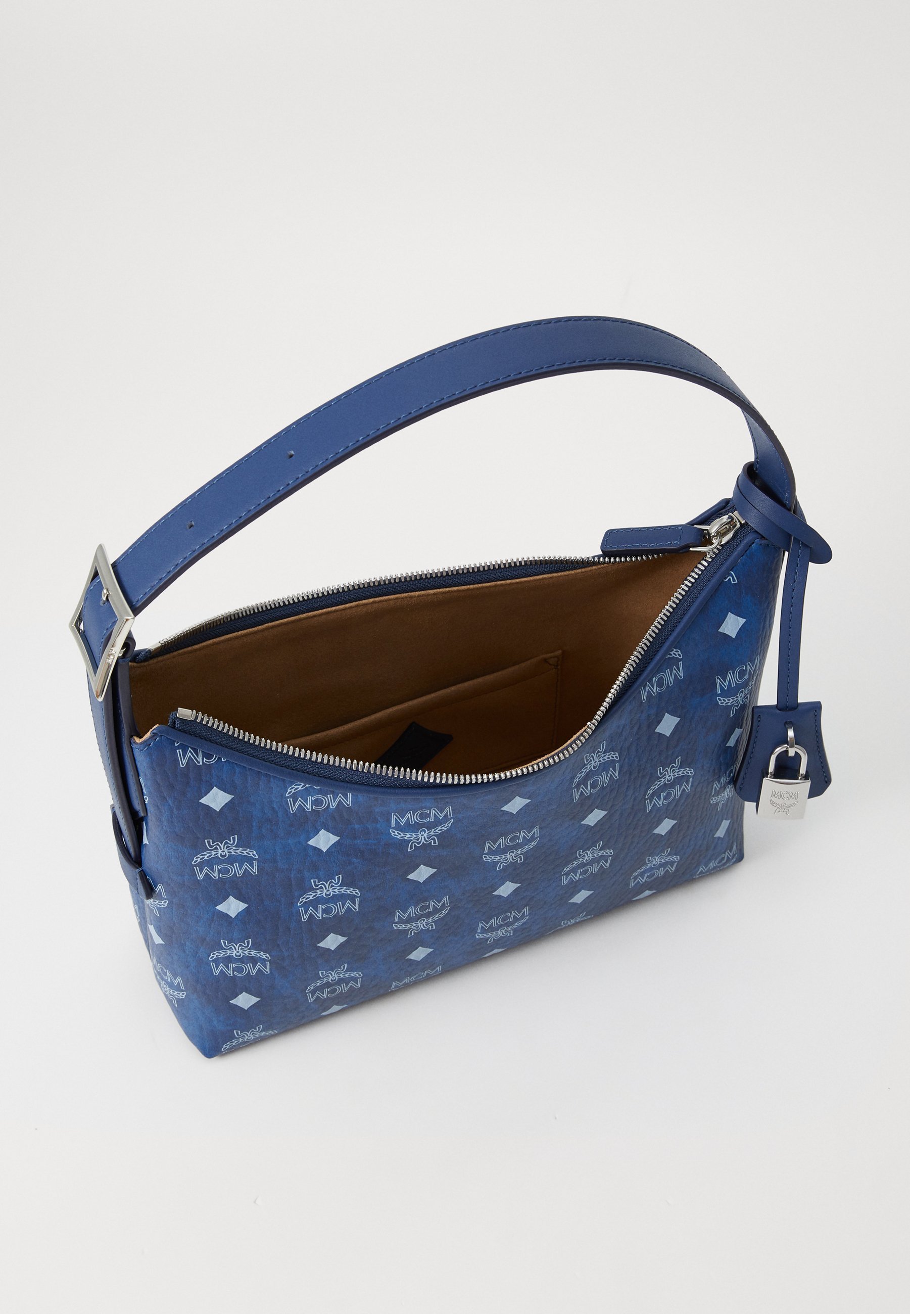MCM AREN - Handtas - blauwe Visetos