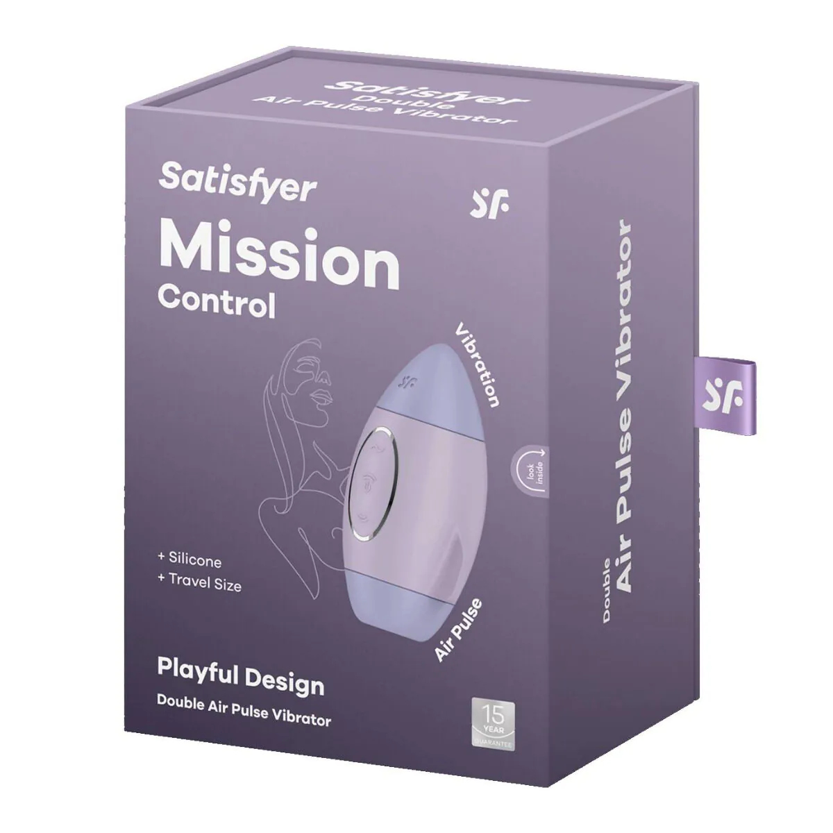 Satisfyer Mission Control Violet- masażer łechtaczki 1szt.