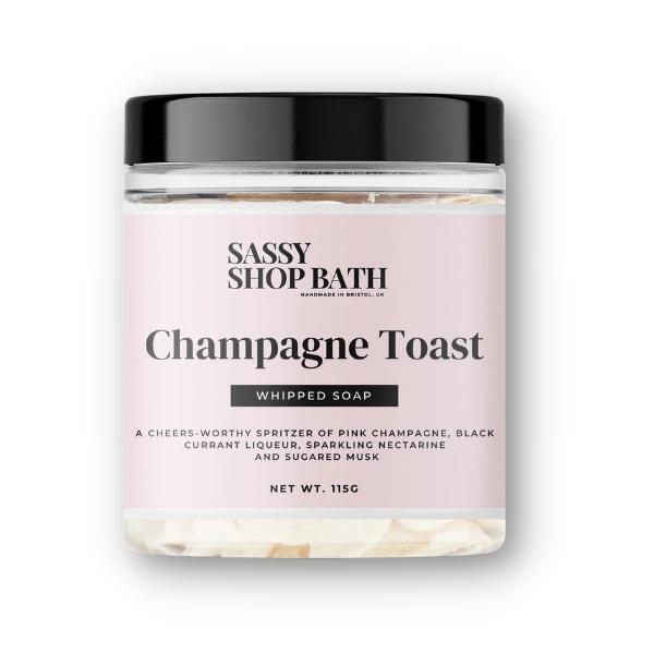 Šlehané mýdlo Sassy Scents Champagne Toast 115g