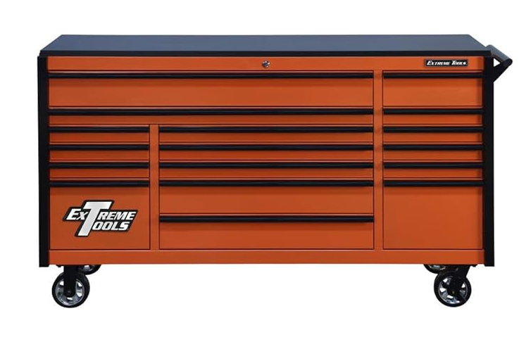 Extreme Tools DX -sarjan 72” 17-laatikkoinen työkaluvaunu