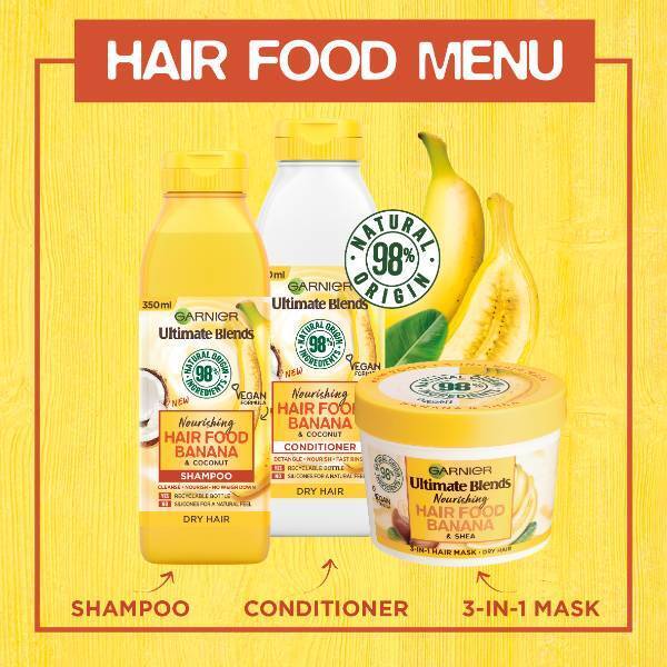 Garnier Ultimate Blends Hair Food Banana Duo Regiment Balíček