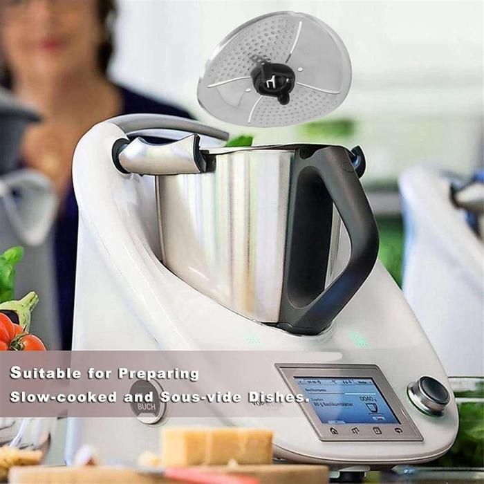 Vervangend mes voor de Vorwerk Thermomix TM31 keukenmachine, beschermkap en stalen meskoponderdelen.