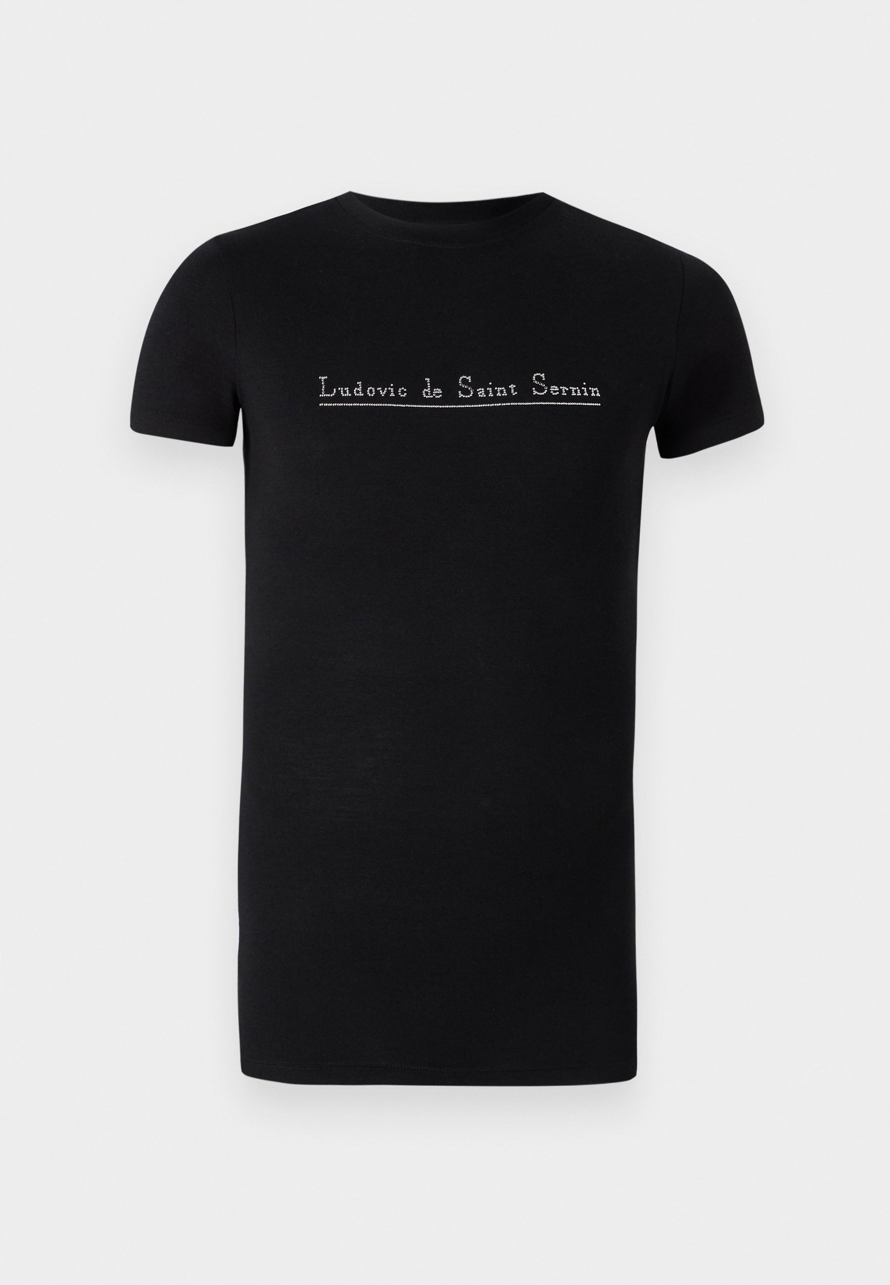 Ludovic de Saint Sernin SIMPLE SHORT SLEEVES STUD LOGO UNISEX - Print T-shirt - zwart