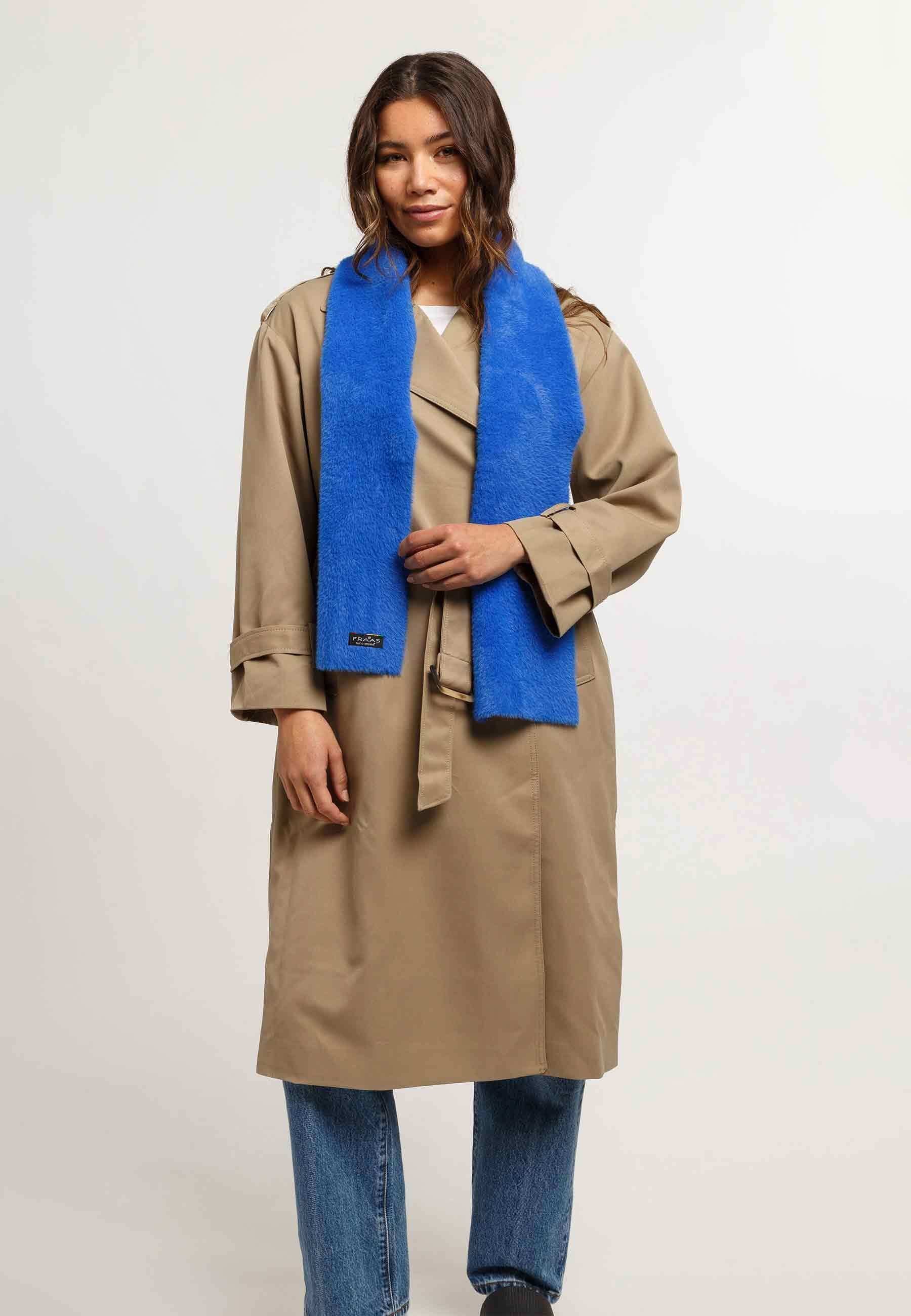 FRAAS SCHMALER KUSCHELIGER STRICKSCHAL - Écharpe - cyber blue