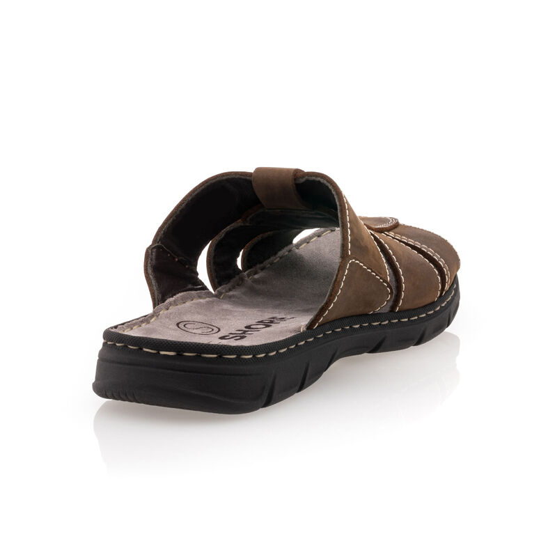  Sandálias masculinas marrons / Sapatos de bico aberto