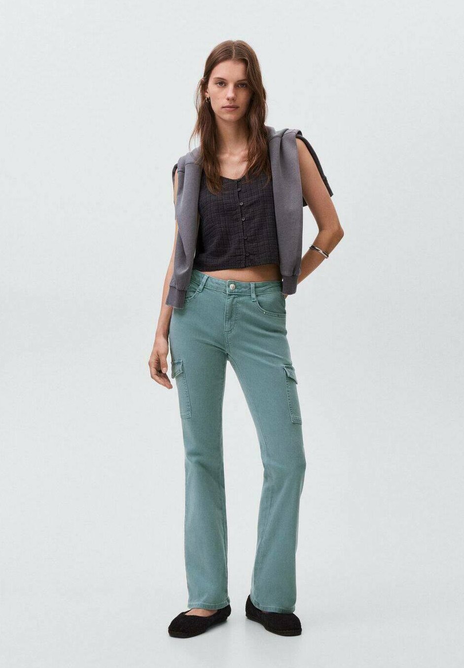 Mango Kids TEEN - Jeansy Bootcut - niebieskie