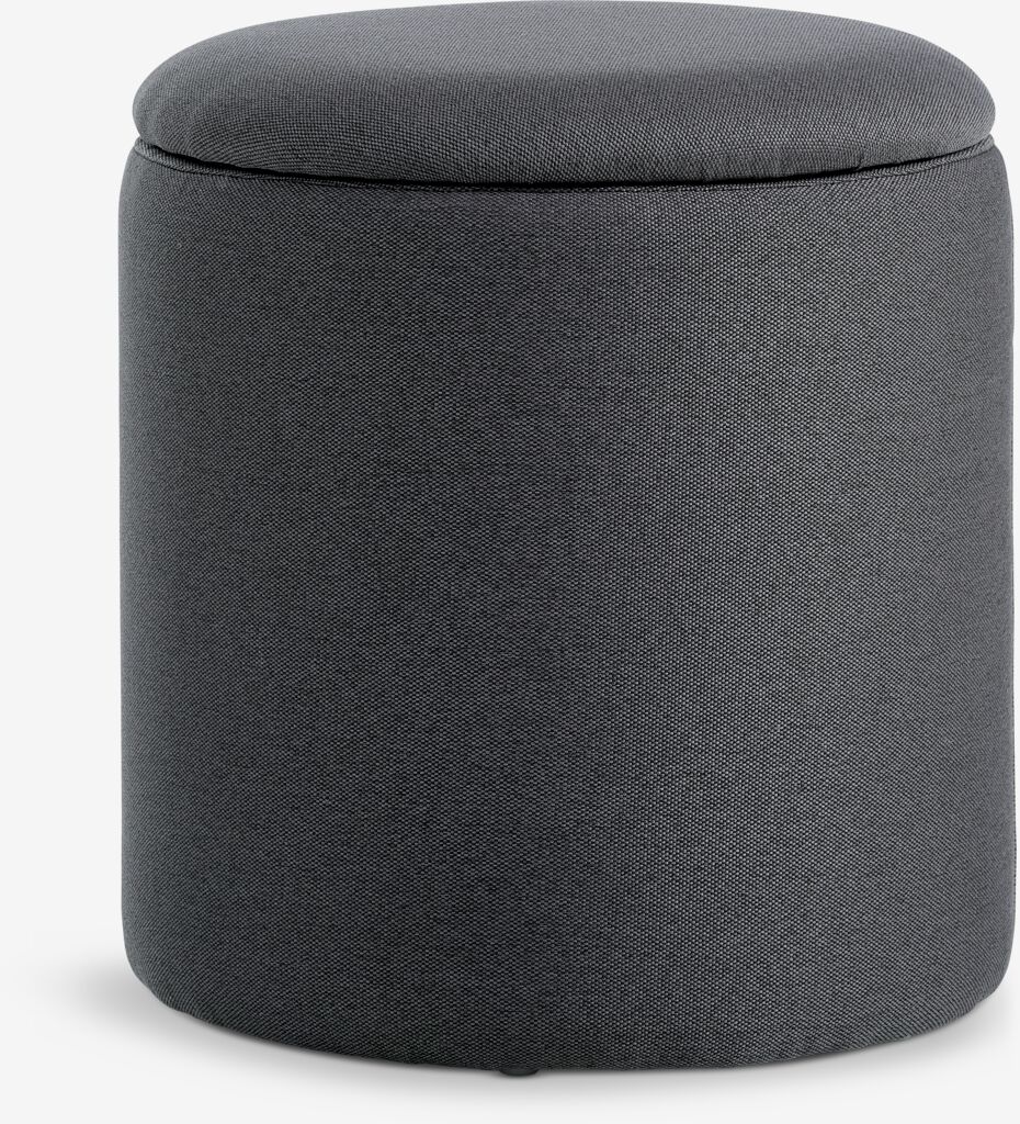 GISLEV Pouf GISLEV Ø36 od tkanine na asfaltu