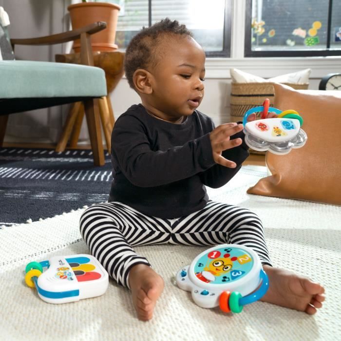 BABY EINSTEIN Coffret cadeau naissance, Cadeau Noel bébé - Small Symphony - 3 Jouets d'éveil musical - 3M+