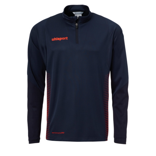  Haut zippé 1/4 Uhlsport Marine/fluo Rot