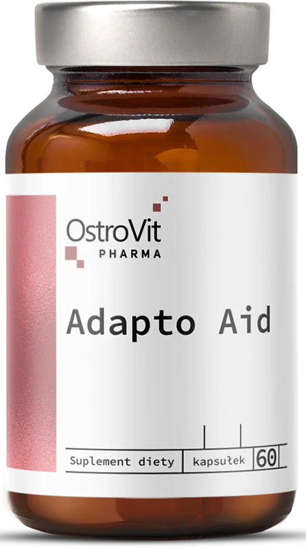 Cápsulas de suplemento alimentar OstroVit ADAPTO AID para auxiliar o sistema nervoso.