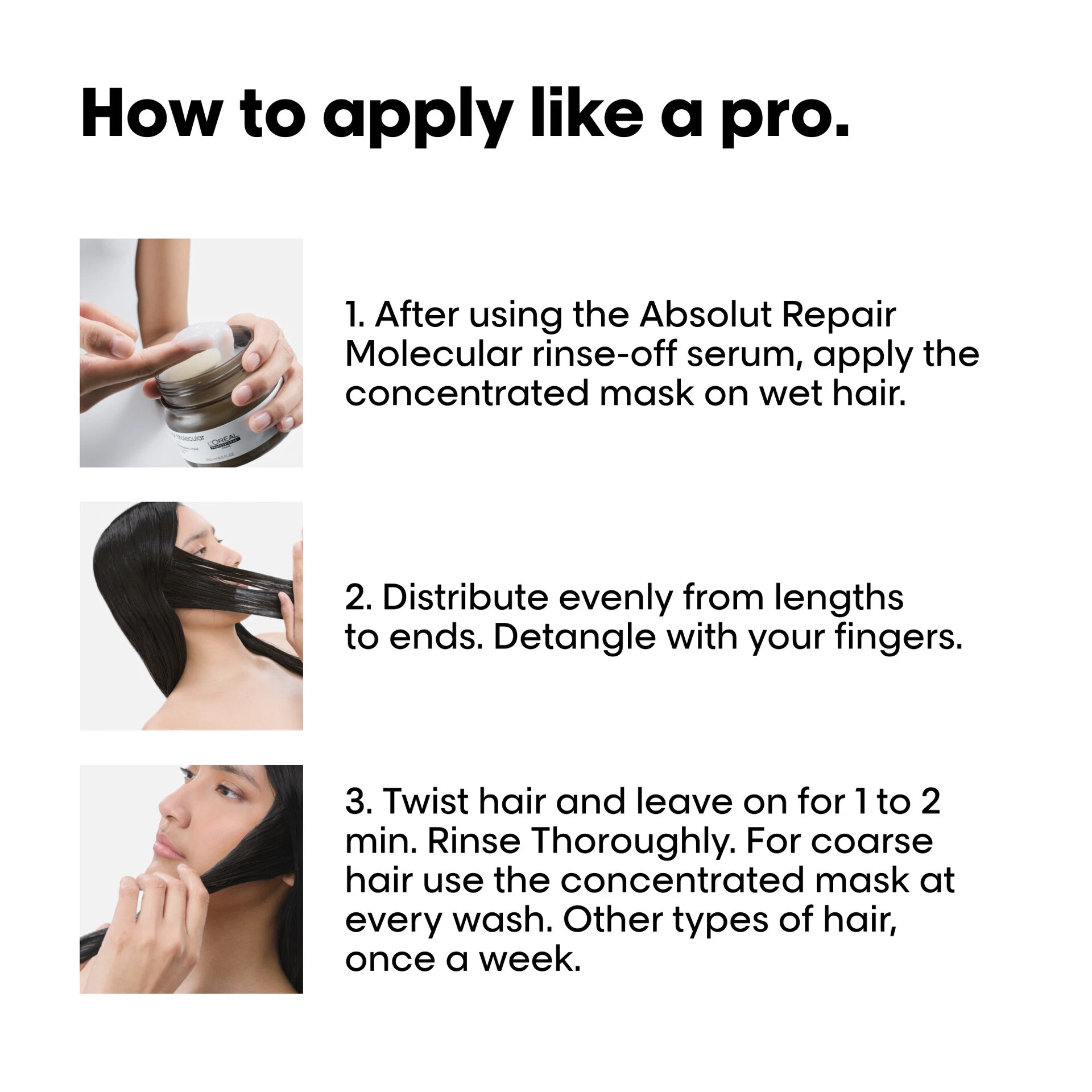 Mască de clătire moleculară Absolut Repair 250 ml - L'Oréal Professionnel
