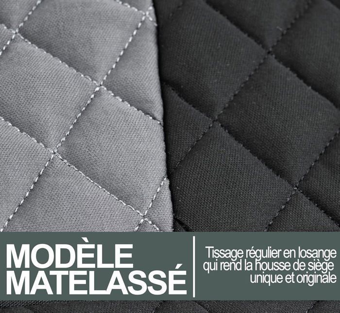 Rebeca Shop – Universelle Autositzbezüge für Vorder- und Rücksitze, Polyester, Modell A20, Beige/Schwarz