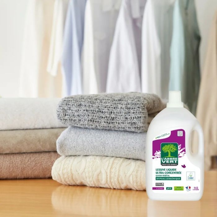 L'ARBRE VERT - Ultra-concentrated Liquid Laundry Detergent, 142 washes - Ecolabel - 5 L