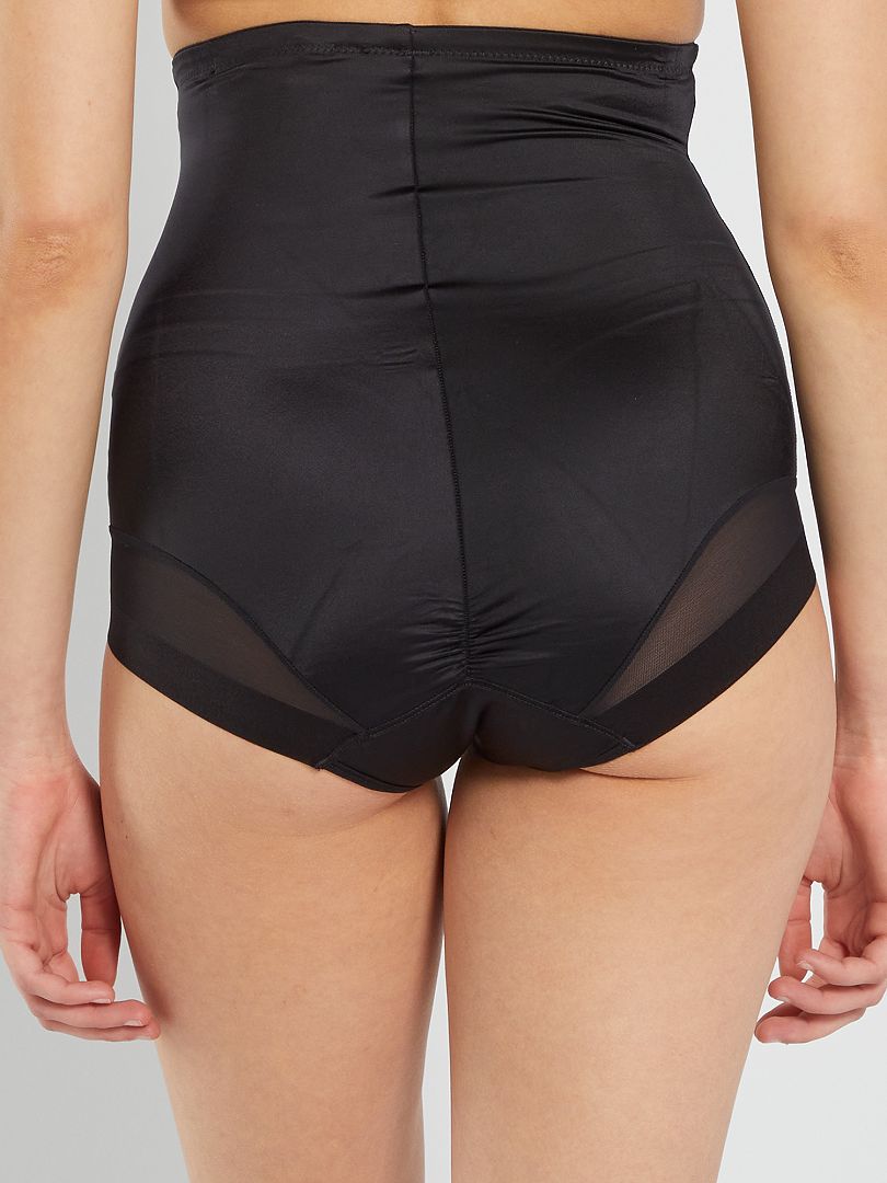 Majtki modelujące Playtex z wysokim stanem – CZARNE