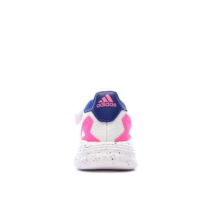 Sneakers Adidas Nezzed da ragazza, bianche, blu e rosa