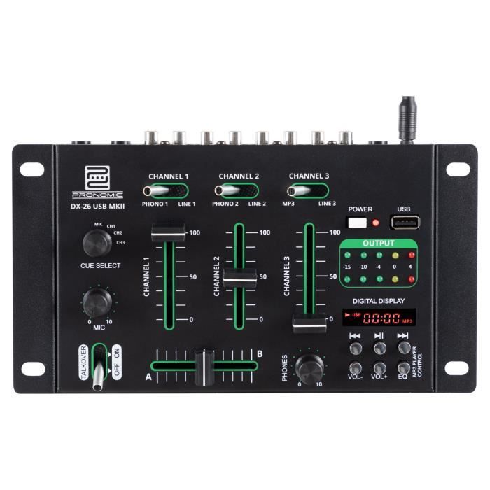 Mixer para DJ Pronomic DX-26 USB MKII
