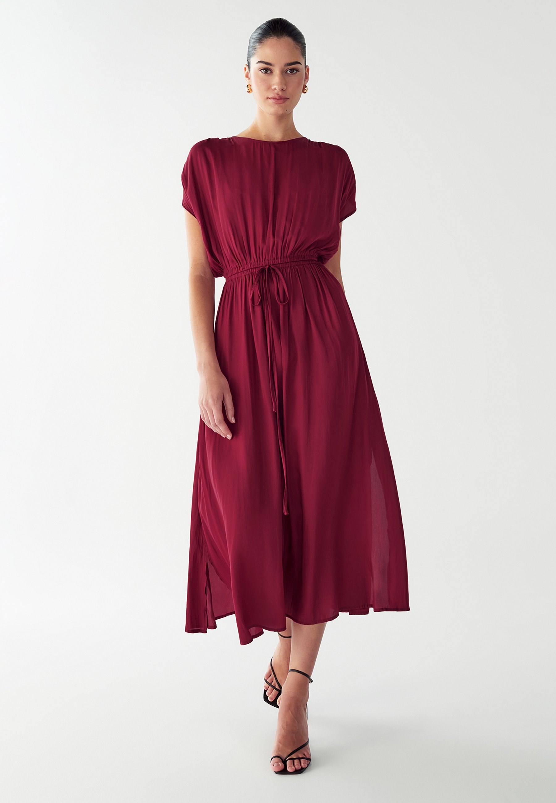WILLA CAROL MIDI - Dagjurk - bordeauxrood
