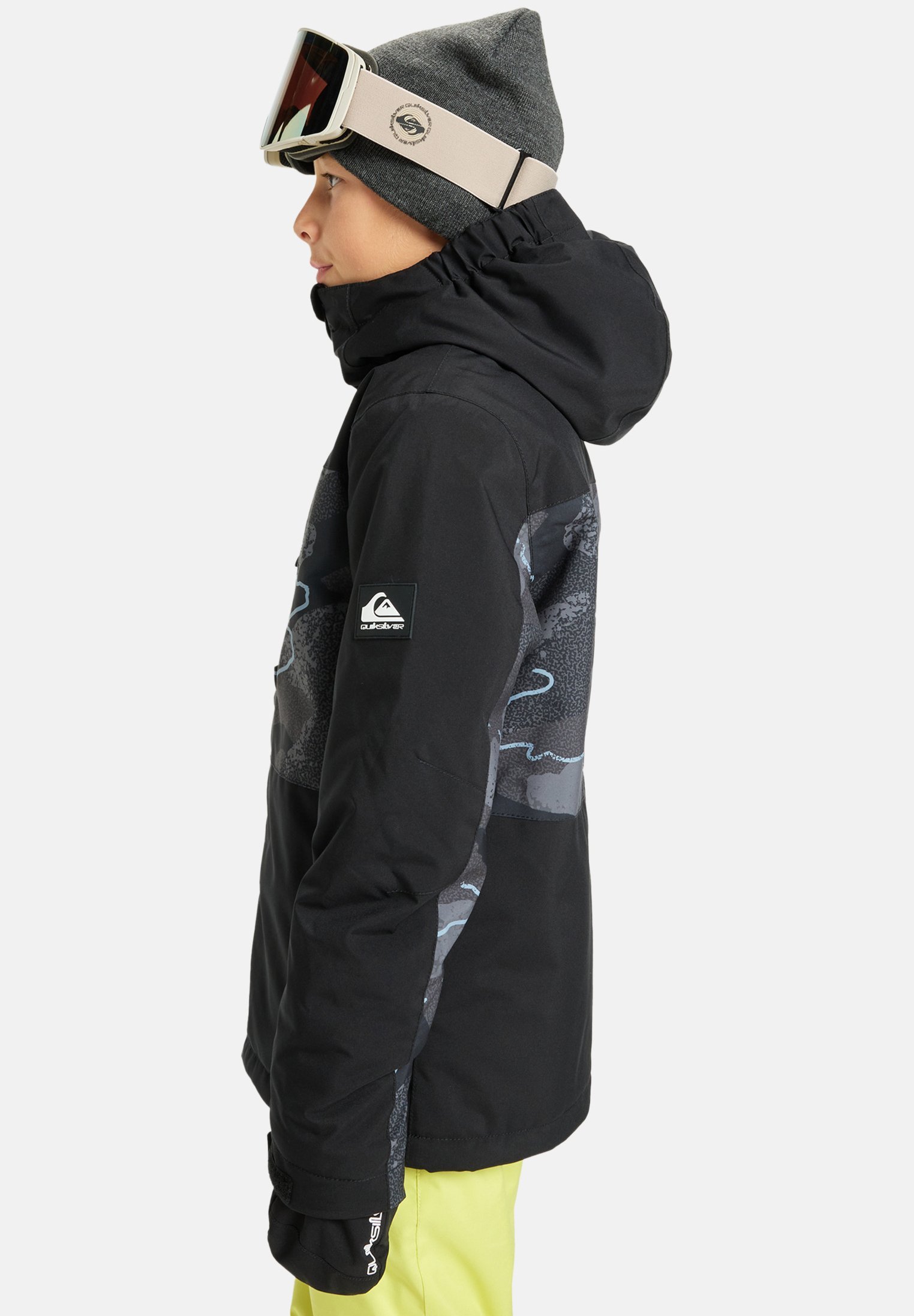 Lyžařská bunda Quiksilver - camostrokes true black