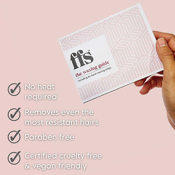 Strisce depilatorie naturali per il viso FFS Beauty, confezione da 6