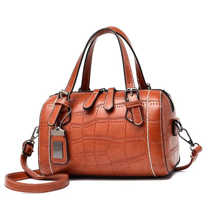 Borsa da donna 2020, nuova borsa a cuscino con motivo a pietra, borsa a tracolla in morbida pelle stile coreano