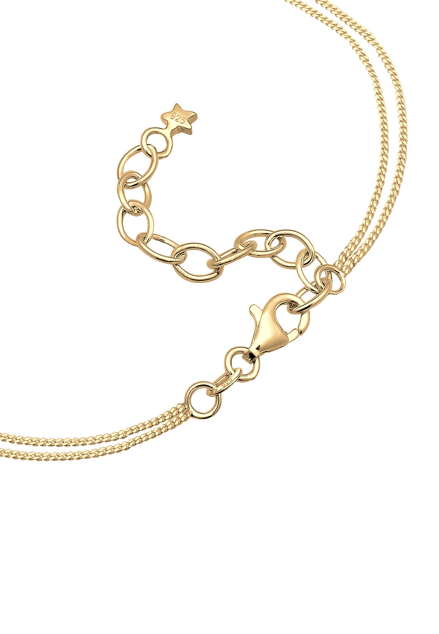 Elli Femmes Choker Couches Astro Demi-Lune Étoiles en Argent Sterling 925