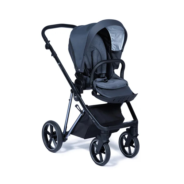 Nordbaby Active Lux barnvagnsset skiffergrå, kromram