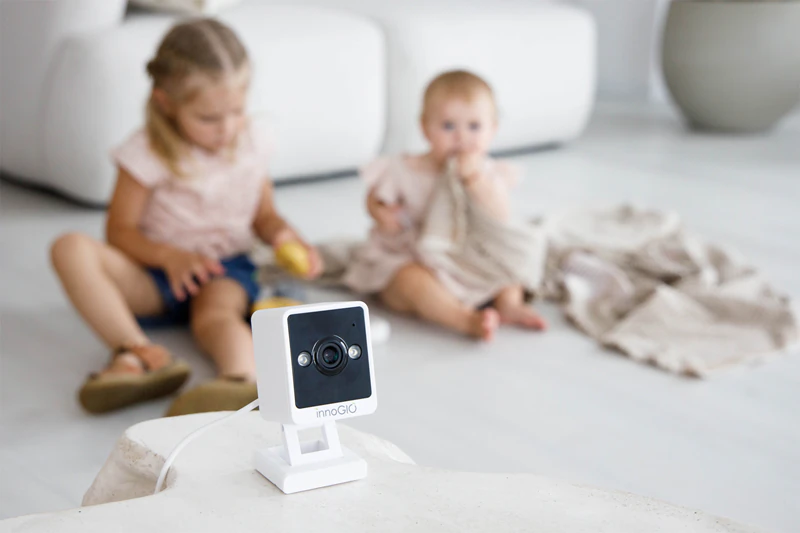 Câmera residencial inteligente Wi-Fi innoGIO GIOsafety InnoCube GIO-250