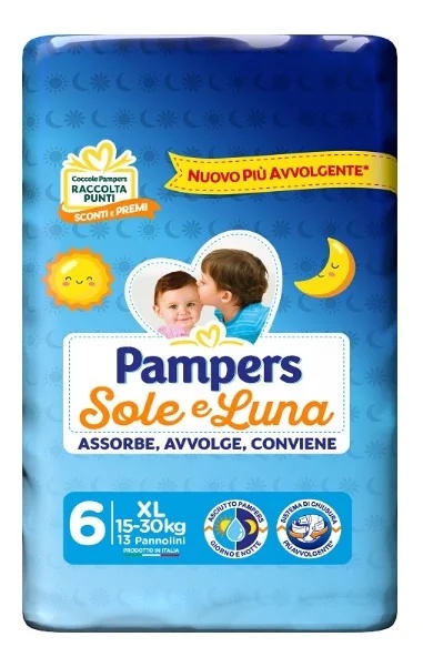 PAMPERS Pampers Sole&Luna XL 13 pièces taille 6 (15-30 kg)