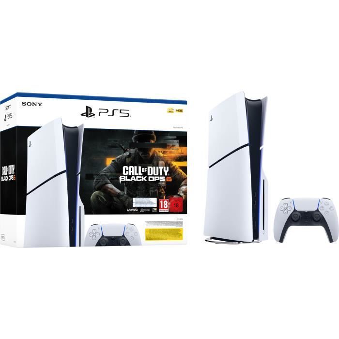 PS5 Standaardbundel (met cd-drive): PlayStation 5-console (Slim-model) + Call of Duty: Black Ops 6 (code in de doos)