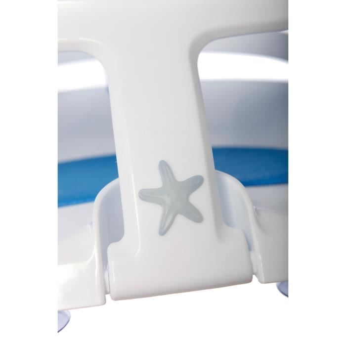 Seggiolino da bagno - DREAMBABY - Super confortevole - Indicatore di rilevamento del calore - Da 6 a 24 mesi fino a 13 kg - Bianco