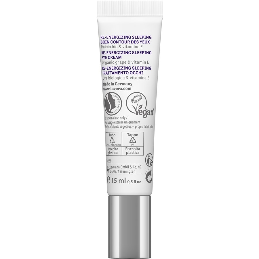 Lavera Oogcrème – Revitaliserende verzorging voor vermoeide ogen – 15 ml