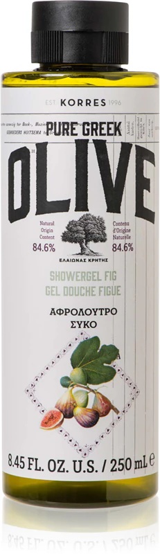 „Korres Pure Graikish Olive & Fig“ drėkinamasis dušo želė
