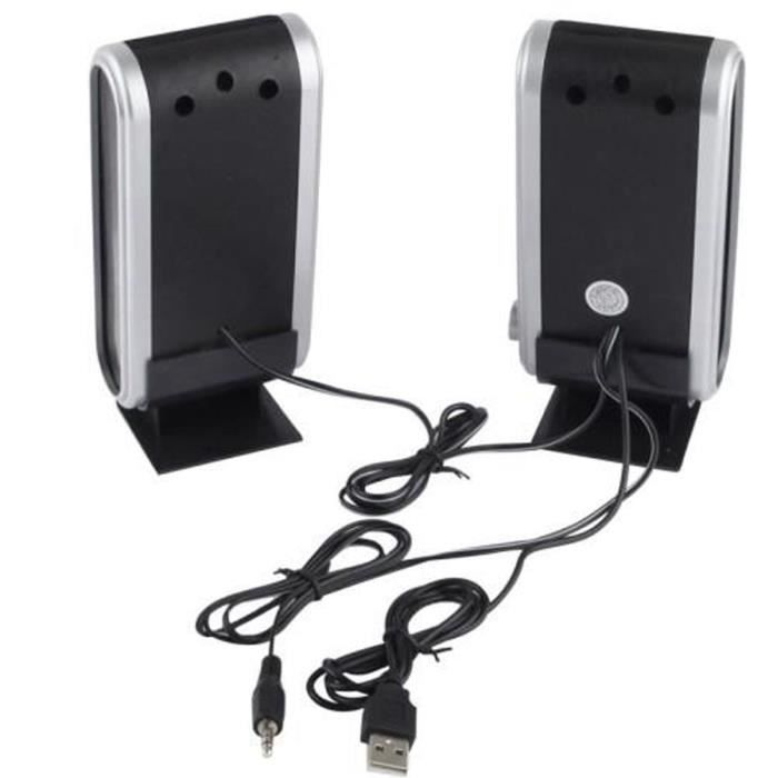Altavoces USB - SODIAL - 2 vías - 600 W - Control de volumen integrado - Con cable