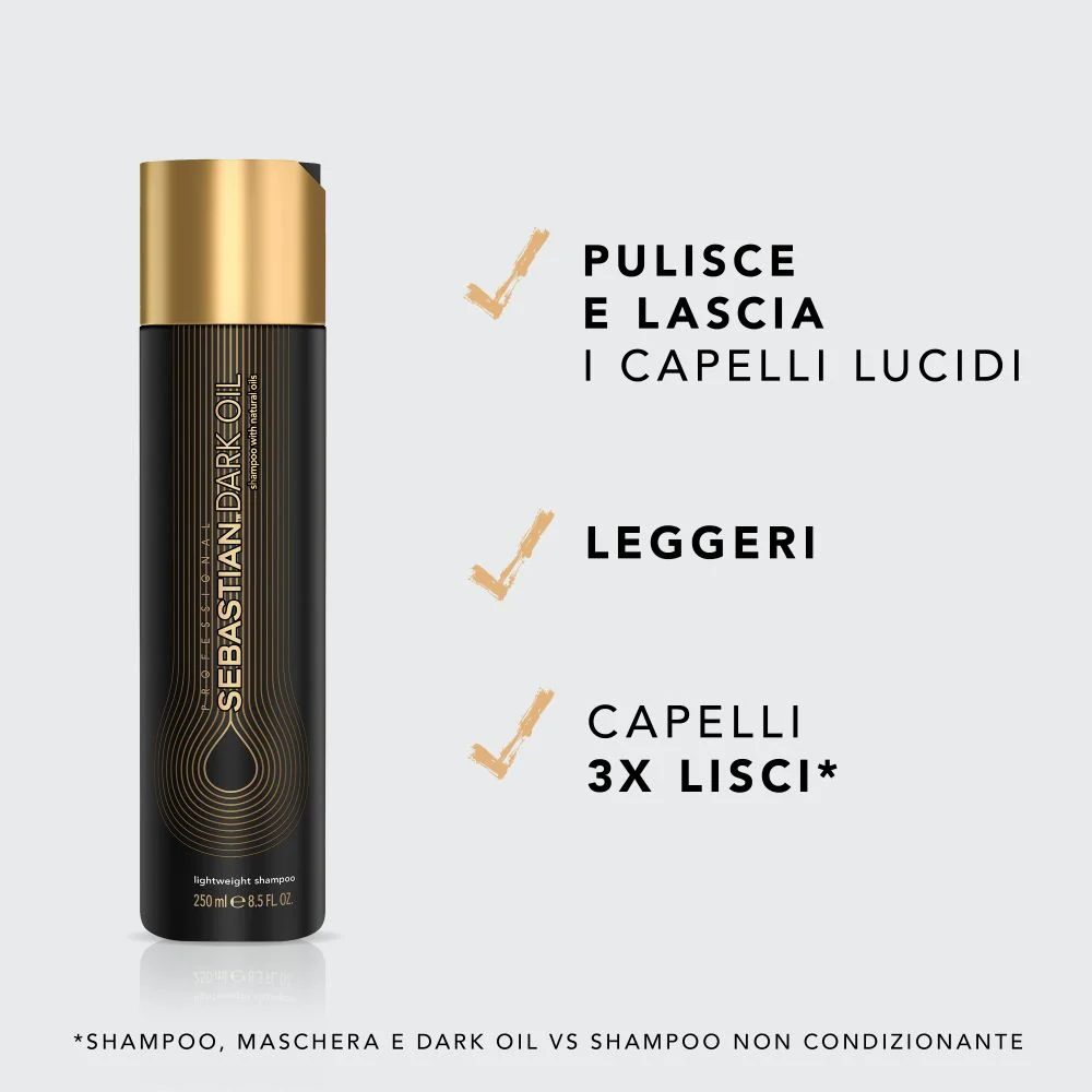 Hair Care Dark Oil Shampoo - Shampoo Lisciante