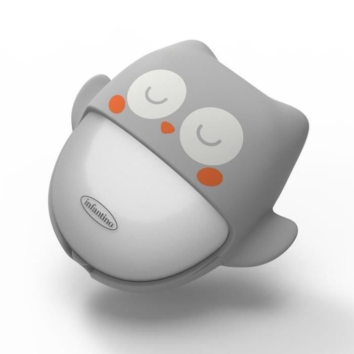 Luce notturna portatile ricaricabile a forma di gufo - INFAntino - Luce notturna - Grigio - Unisex - Neonato