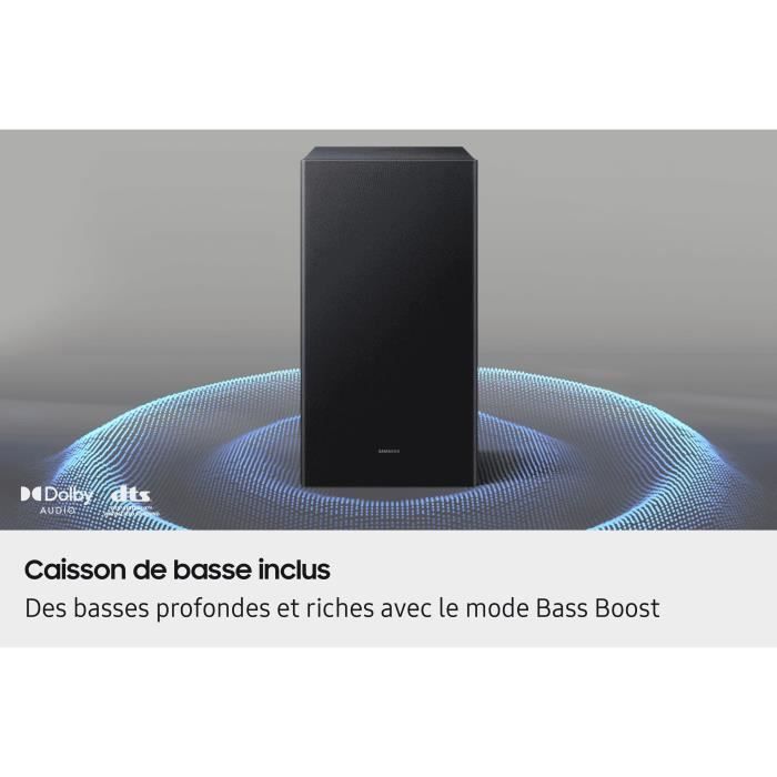 Soundbar - SAMSUNG - HW-B460F - Serie 2.1 canali - Potenza: 300 W - Subwoofer wireless da 6,5