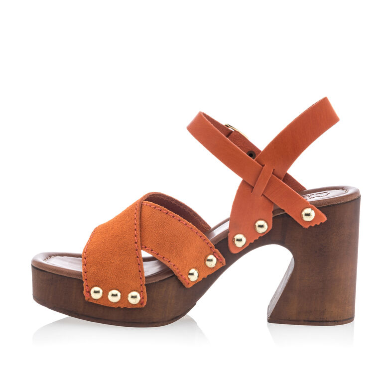 Women's Orange Mules/Clogs