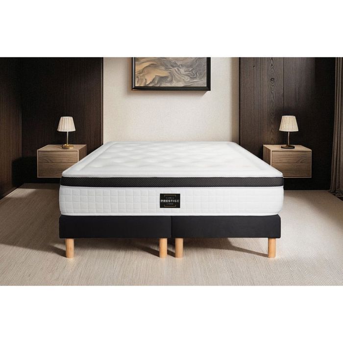 Ensemble Privilège 180x200 Mémoire de forme 5 zones double sommier