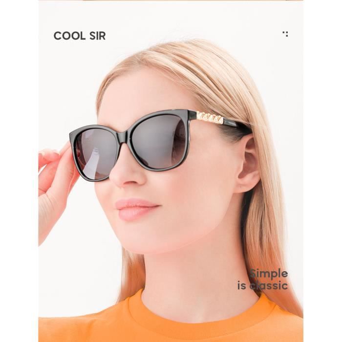 Gafas de sol polarizadas de alta calidad para mujer: modernas gafas de sol antirreflejos con protección para conducir.