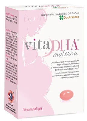 VitaDHA Materna 30 kralen voor ondersteuning van de foetus en pasgeborene